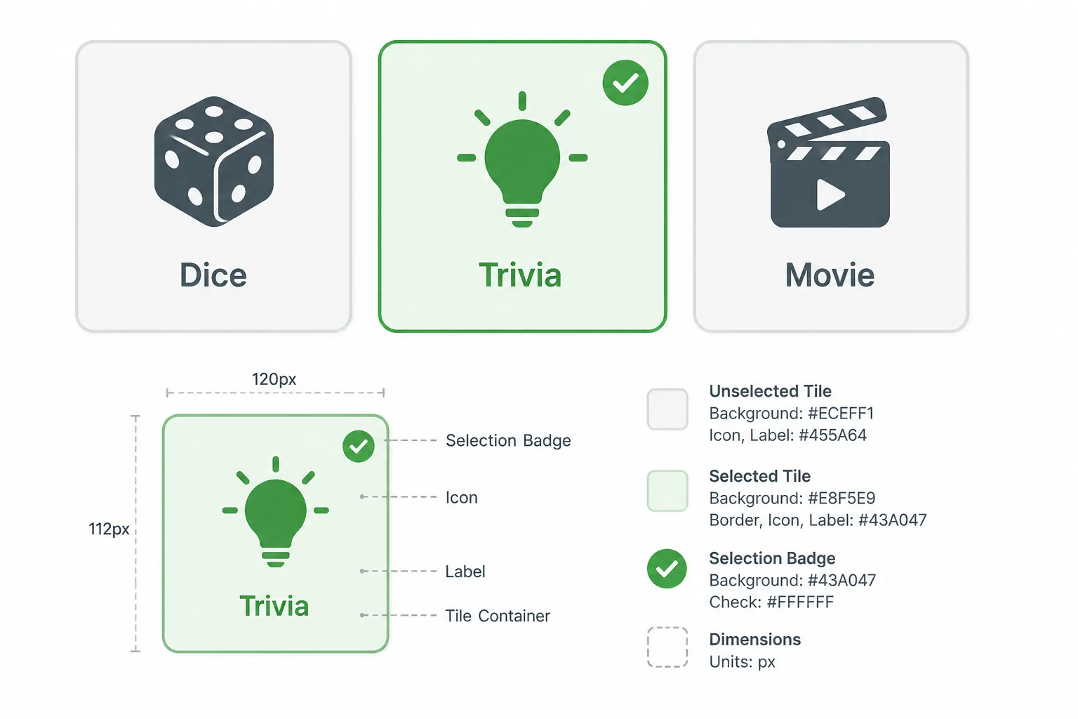 Kitchen table with a laptop showing dice, a trivia prompt, and a movie title
